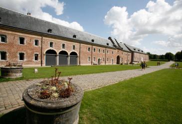 Zijkant van het kasteel in Alden-Biesen