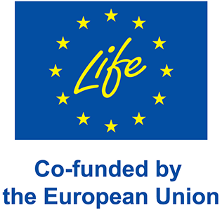 Logo LIFE, Co-funded by the E.U.