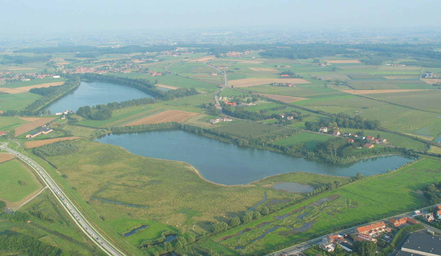 Luchtbeeld vijvers