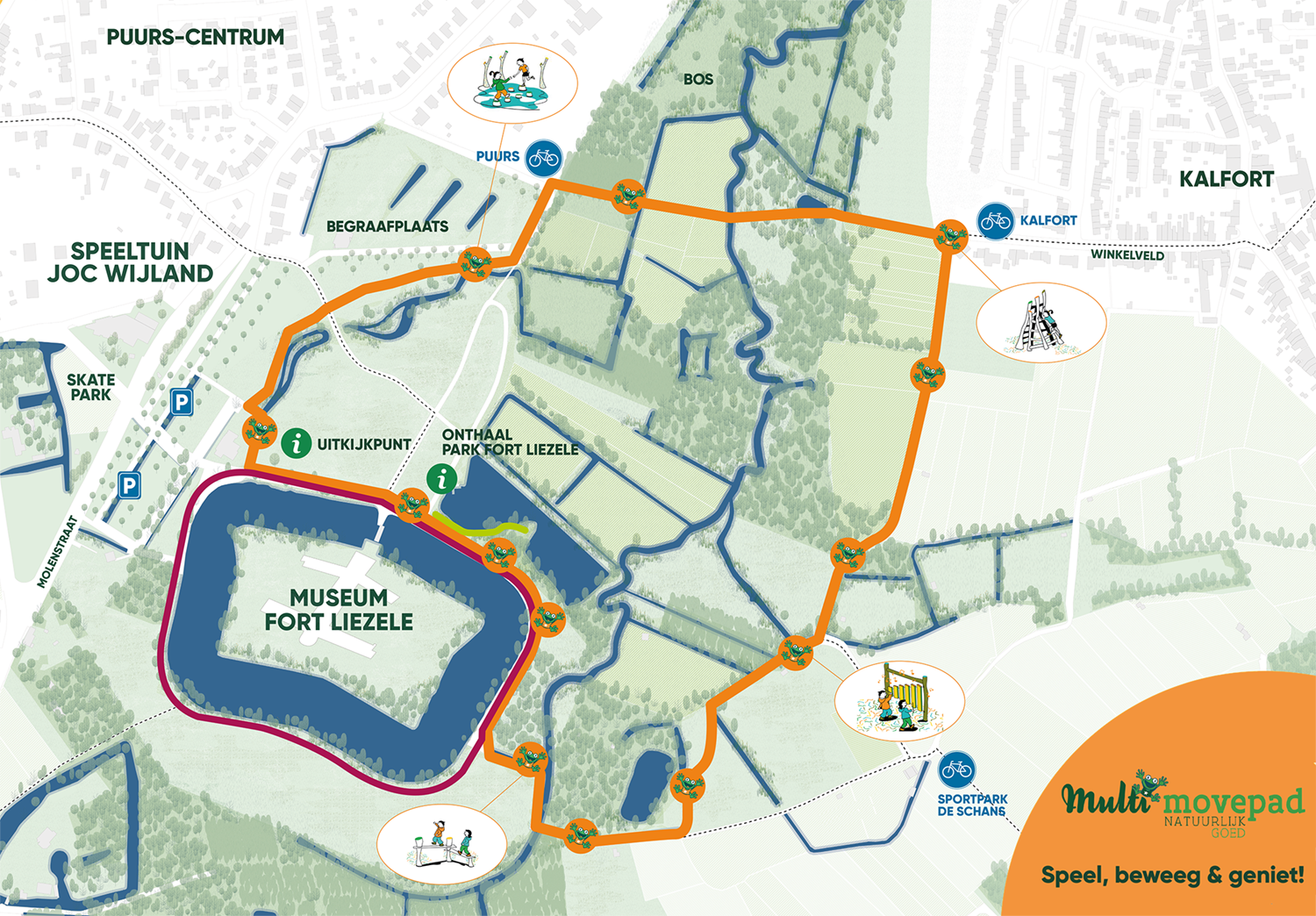 Kaart route multimovepad