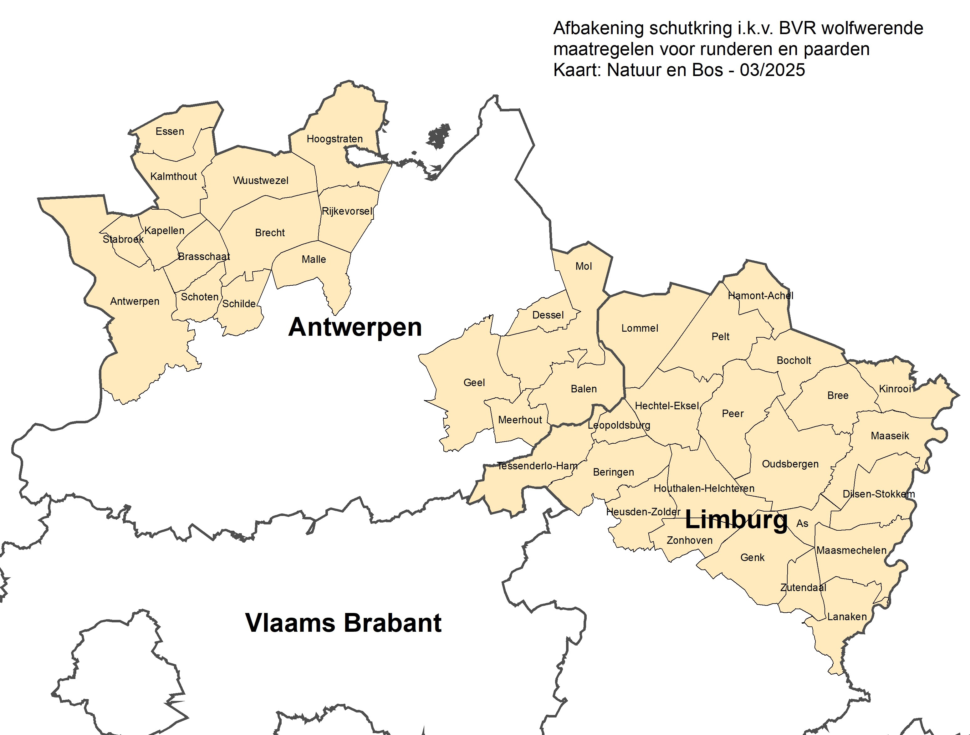 Schutkringen kaart