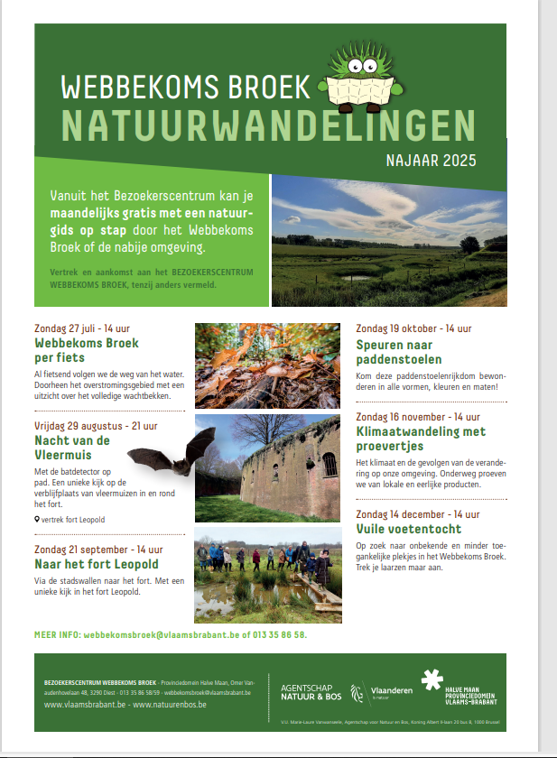 natuurwandelingen najaar 2025