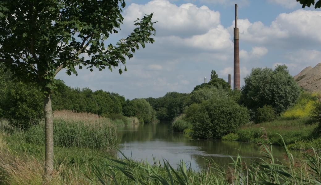 uitzicht over de Leie