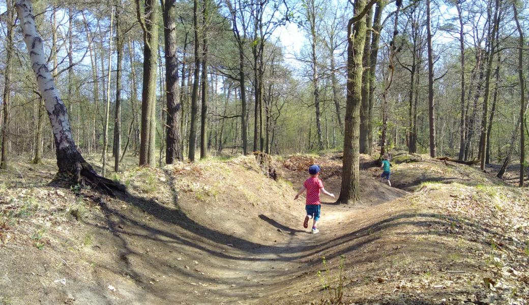 loopgravenpad in Mastenbos 