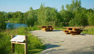 Picknicktafels aan Weerdse Vijver