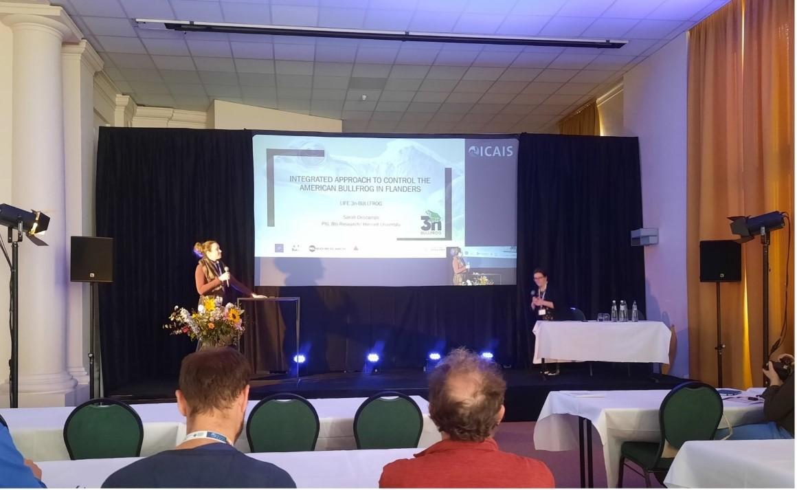 Presentatie tijdens het internationaal congres rond invasieve aquatische exoten