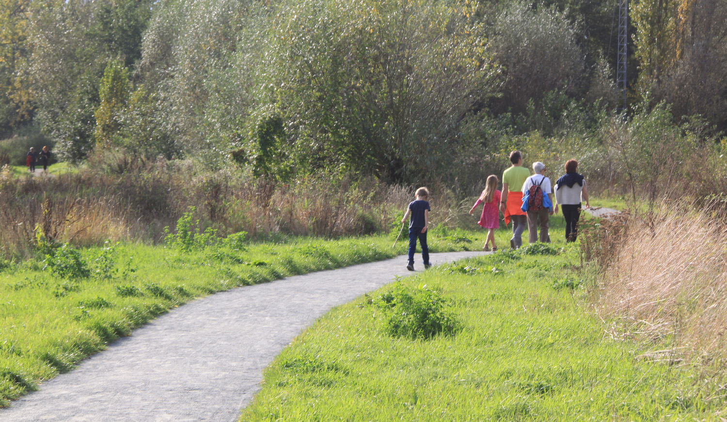 Wandelaars in het Parkbos